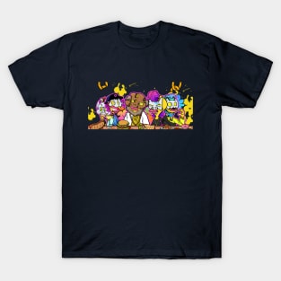 Last colorful supper inspired cartoon illustration design T-Shirt